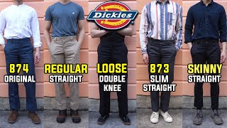 COMPLETE Guide To Dickies Work Pants  Which Fit Is Best 874 873 Double Knee Cargo Skinny [upl. by Gennaro]