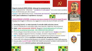 DITTATURA DI STALIN semplice  ripetizione rivoluzione russa 1917 [upl. by Aiotal954]