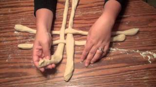 How to Braid a Round Challah for Rosh Hashana [upl. by Arbed989]