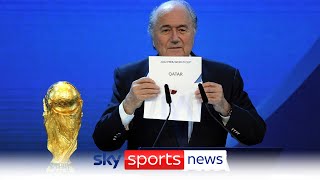 Former FIFA president Sepp Blatter admits decision to award the World Cup to Qatar was a mistake [upl. by Hanavas]