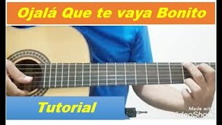 Ojalá que te vaya bonito en guitarra fácil Vicente Fernández tutorial para principiantes [upl. by Enrobyalc]