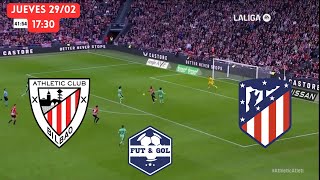 🔴ATHLETIC CLUB  ATLETICO MADRID EN VIVO  FUT AND GOL [upl. by Loram]