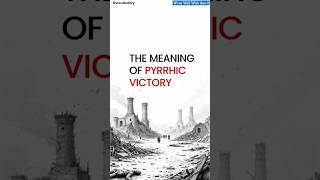 The meaning of Pyrrhic Victory explained with examples learningenglishidioms vocabulary [upl. by Helaine]