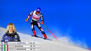 Mikaela Shiffrin  WINNER 91  Downhill  StMoritz  2023 [upl. by Eutnoj]