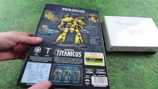 Adeptus Titanicus Warlord Sinister Psi Titan Unboxing Forge World [upl. by Noslien]