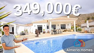 Spanish property in Almeria  3 bed 2 bath villa for sale in Arboleas  Villa Sterling  AH13895 [upl. by Nalyac751]