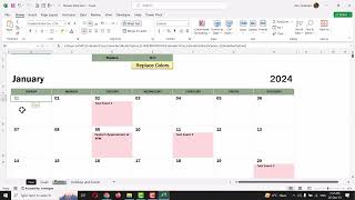 Planner For Year 2024 in MS Excel [upl. by Notslar]