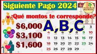 🤑SIGUIENTE PAGO DE LAS PENSIONES DEL BIENESTAR 2024🥳 [upl. by Christoph]