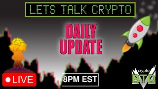 📢DAILY CRYPTO MARKET UPDATE 👀💥LETS TALK CRYPTO Bitcoin Ethereum amp ALTS [upl. by Emarie832]