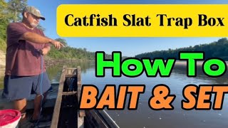 Catfish Slat Trap Box How To Bait amp Set Fishing Boxes With Cheese [upl. by Daniels]