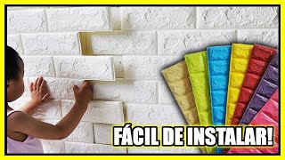 DIY Transforma tus paredes de forma económica y práctica con las PLANCHAS O LÁMINAS DECORATIVAS 3D [upl. by Kevon858]