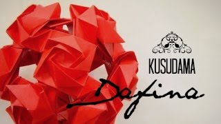 Origami ball  Kusudama Dafina Andrei Dumitriu [upl. by Adlanor857]