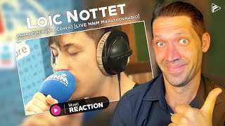 Loïc Nottet  Chandelier Sia Cover LIVE MNM Marathonradio Reaction [upl. by Togram]