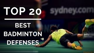 TOP 20 BEST BADMINTON DEFENSE [upl. by Shum]