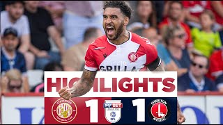 Stevenage 11 Charlton Athletic  Sky Bet League One highlights [upl. by Ailicec804]