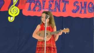 Challenger Elementary Talent Show in Tamarac FL  Brooke B Sings and Plays Ukulele [upl. by Margeaux]