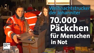 Die Weihnachtstrucker der Johanniter sammeln wieder Päckchen – und viele machen mit  BR24 [upl. by Stevana]