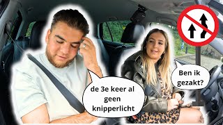 Kan je hierdoor zakken  Inhalen op een kruispunt op je praktijkexamen🚗  rijles [upl. by Carrelli101]