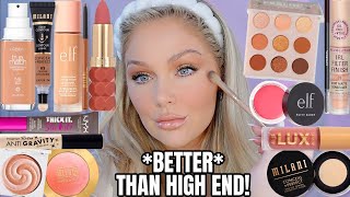 Full Face of DRUGSTORE Makeup Thats BETTER Than HIGH END 😍 Best Drugstore Makeup  Kelly Strack [upl. by Arawaj915]