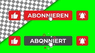 Abonnieren Animation mit Like und Glocke aktivieren green screen transparenter Hintergrund [upl. by Habas798]