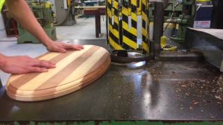 Using a spindle Moulder 34mm round on cutting board [upl. by Kina]