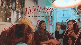 JANUARY act 1 scene everything ☕️📙 uniish vlog  clahrah [upl. by Rab]