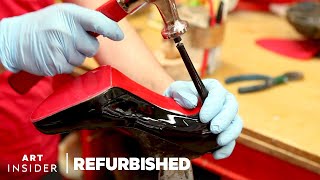 How 1000 Louboutins Are Professionally Restored  Refurbished [upl. by Bekelja476]