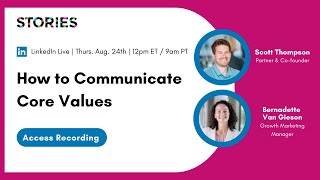 How to Communicate Core Values [upl. by Ilrahs]