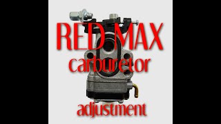 Red Max carburetor adjustment  Bogging down Stalling Power Loss [upl. by Arnoldo]