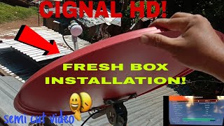 CIGNAL HD FRESH INSTALLATIONsemi cut video [upl. by Telfore]