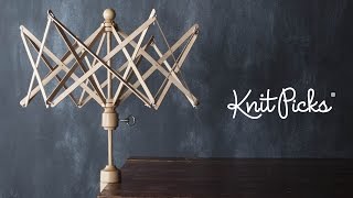 Knit Picks Yarn Swift Demo [upl. by Esaj]