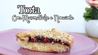 TORTA CON MARMELLATA E NOCCIOLE tostate ricetta soffice facile e golosa [upl. by Ellenohs]