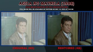 FPJ  Agila ng Maynila 1988  Before and After Restoration [upl. by Ayatnohs820]