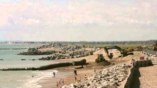 Rock Groyne Coastal Defences at Bunn Leisure Selsey West Sussex UK [upl. by Sewoll912]