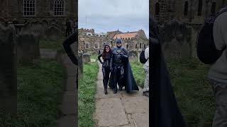 Batman and Catwoman at Whitby Goth Weekend batman WGW whitby [upl. by Lynsey]