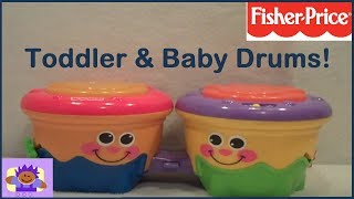 Fisher Price Go Baby Go CrawlAlong Toddler Toy Drum [upl. by Ainod]