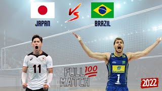 ▶Mens Volleyball 🇯🇵JAPAN 🔥VS🔥 🇧🇷BRAZIL 🙌FULL Friendly MATCH 2022▶ [upl. by Ahsemak311]