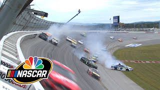 Alex Bowman spins out causing wreck in Cup Series playoff race at Talladega  Motorsports on NBC [upl. by Hueston]