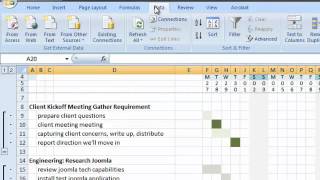 How to Modify the Gantt Excel Spreadsheet [upl. by Raskin]