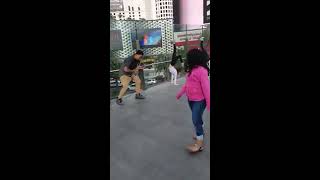 Las Vegas Street Performer Slays Electric Violin  Tony B [upl. by Marlee]