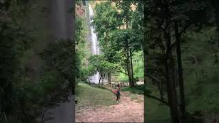 Hiked to go see this amazing waterfall waterfallhike waterfallbali waterfallwander [upl. by Cod916]