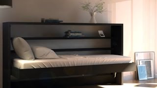 Horizontal Twin Murphy Bed [upl. by Neirad506]