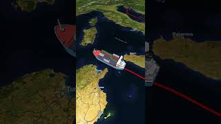 Croatia to Morocco cargo ship route 1millionviews viralshort cargocarrier cargoship history [upl. by Atinel]