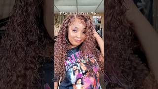 🔥 Get Gorgeous With This Curly Lace Front Wig Install Curly edges wig review wigtutorial shorts [upl. by Reniar]