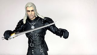 McFarlane Toys Netflix The Witcher Geralt of Rivia Season 2 Figure Review [upl. by Zins662]