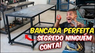 FABRICANDO BANCADA PERFEITA PRA OFICINA  O SEGREDO QUE NINGUÉM TE CONTA [upl. by Dorman]