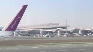 Wizz air Takeoff from the Terminal A Abudhabi UAE 🇦🇪 [upl. by Llorrac]