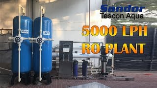 RO Plant 5000 liters per hour Reverse Osmosis for industrial application India [upl. by Leumas]