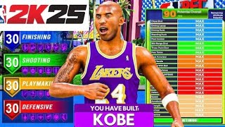 NBA 2K25 KOBE BRYANT BUILD  94 MID RANGE 96 DUNK 92 DEFENCE [upl. by Nolrak289]