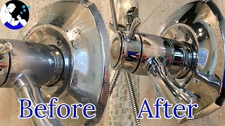 How To Remove Hard Water Stains From Chrome Taps amp Faucets Cleaning Hack [upl. by Aneeroc24]